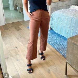 Spanx Stretch Twill Cropped Wide Leg Pant